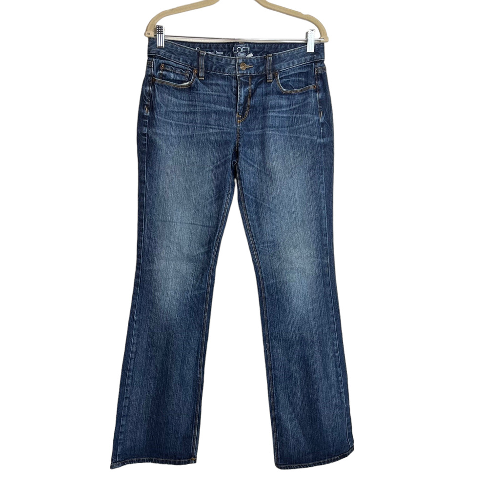 Ann Taylor Loft Womens Bootcut Jeans Size 29/8 Medium Wash Blue Denim
